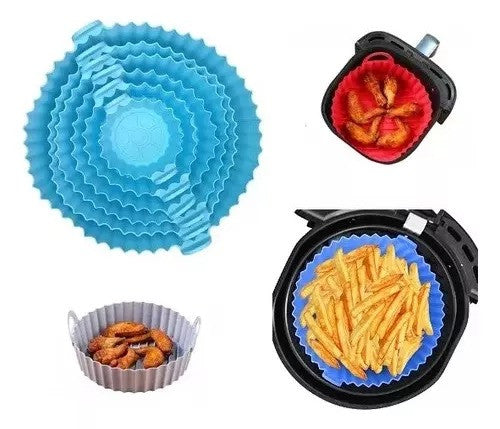 Set X6 bandejas de silicona para Airfryer