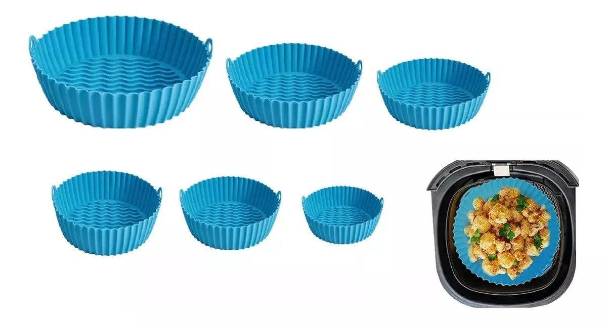 Set X6 bandejas de silicona para Airfryer